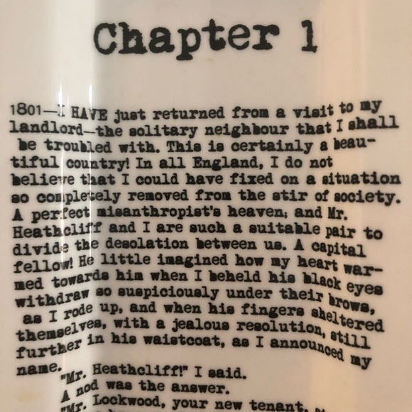 Emily Bronte-Wuthering Heights Spoon Rest~Trinket Dish - Picture 2 of 7